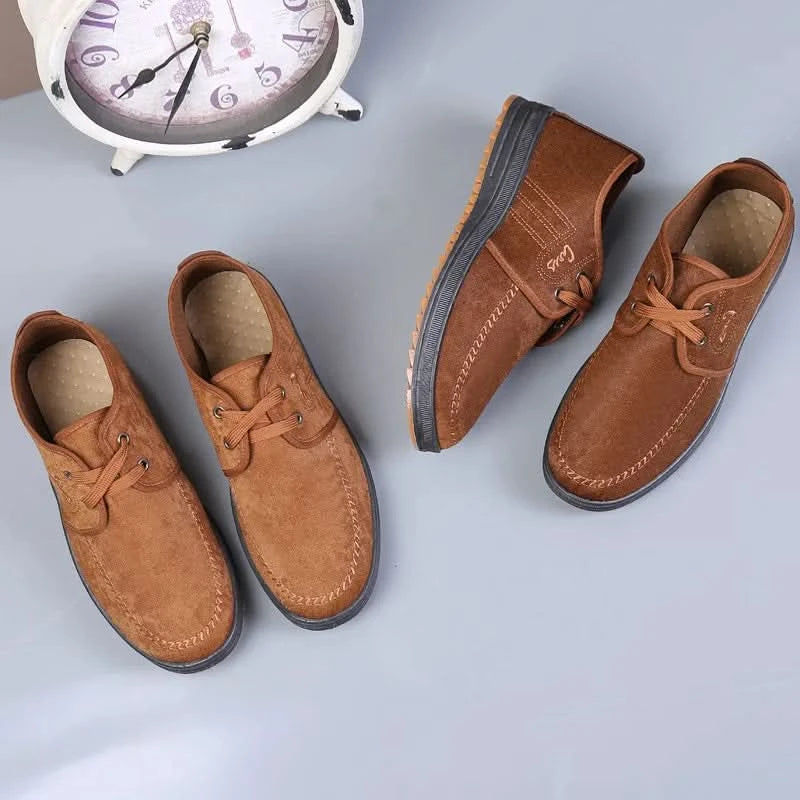 Men Casual Shoes Breathable Loafers Sneakers 2023 New Fashion Comfortable Flat Handmade Retro Leisure Loafers Shoes Men Shoes - M & M Global