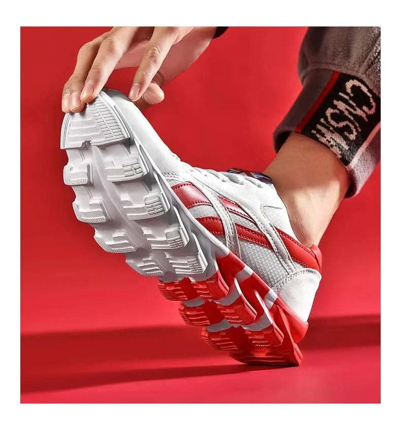 Brand Trend Size 46 47 48 Men's Wear-resistant Cushioning Thick-soled Fitness Sneakers Outdoor Breathable Running Shoes for Men - M & M Global