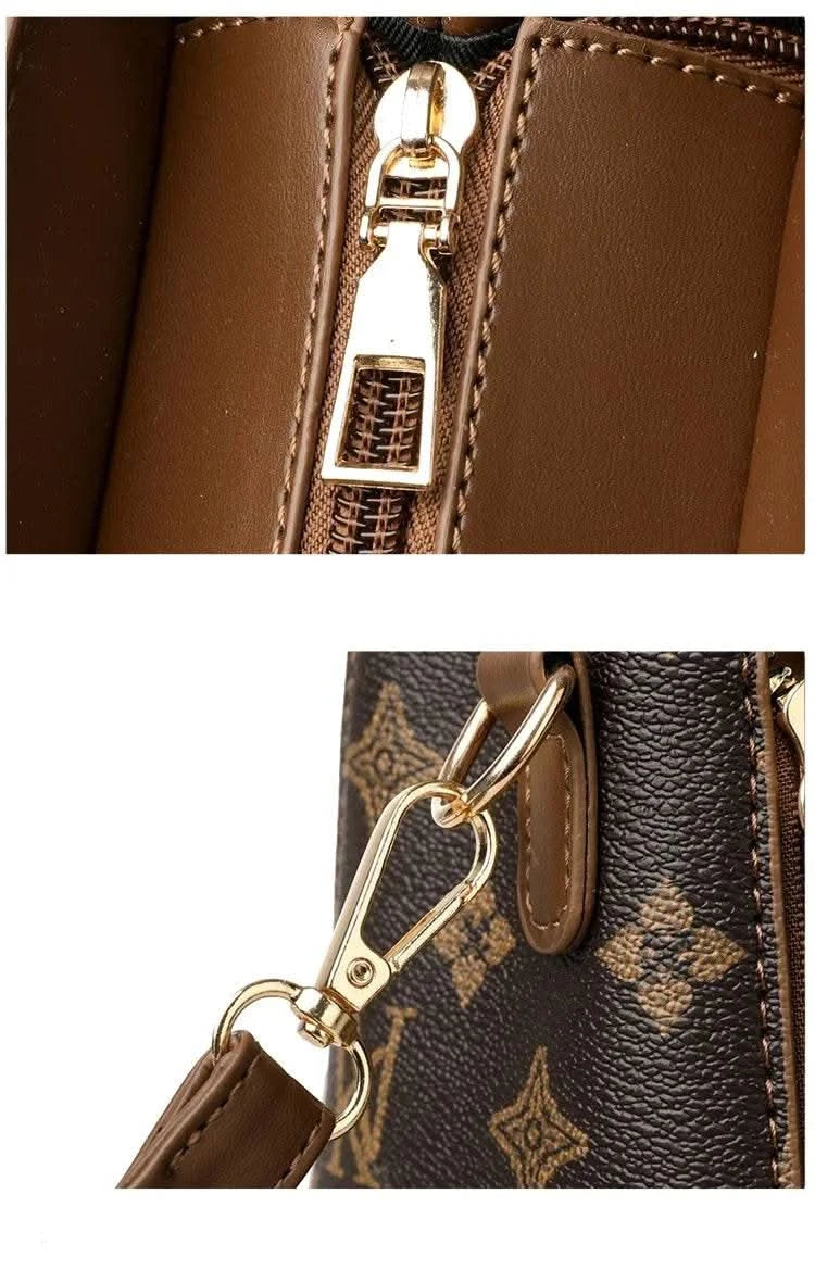 Bags for Women, Printed Fashionable Hand-Held Locks, Commuting Small Square Bag, Fashionable and Versatile Shoulder Crossbody Ba - M & M Global
