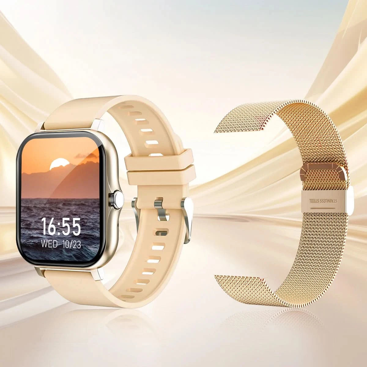 Smart watch wireless calling/dial Sport mode calling reminder and rejection fitness monitoring for iPhone/Andriod - M & M Global