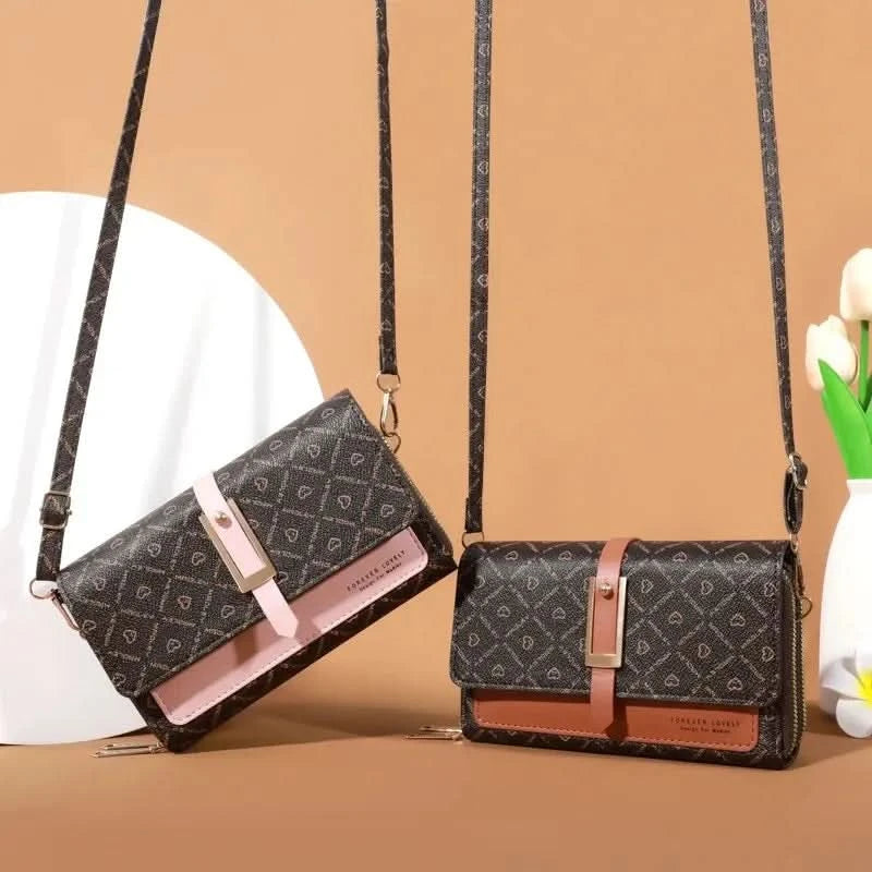 Mini Women's Wallet Handbag Multi Card Large Capacity Casual Shoulder Bag Mobile Phone Packet Fashion New Style Crossbody Wallet - M & M Global