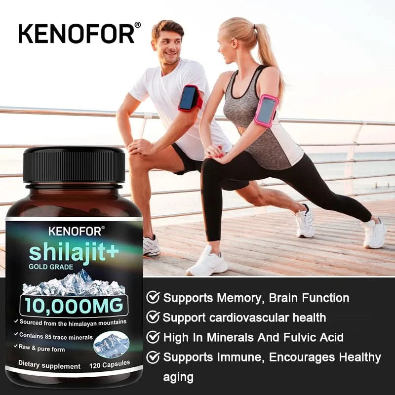 Himalaya Original Pure Shilajit Capsules, Naturally Enriched with Fulvic Acid and Over 85 Trace Minerals, Gluten Free Supplement - M & M Global