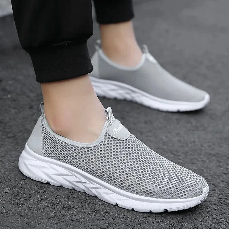 YRZL Mesh Loafers Men Casual Shoes Summer Lightweight Outdoor Male Walking Shoes Anti-slip Comfortable Slip on Loafers for Men - M & M Global
