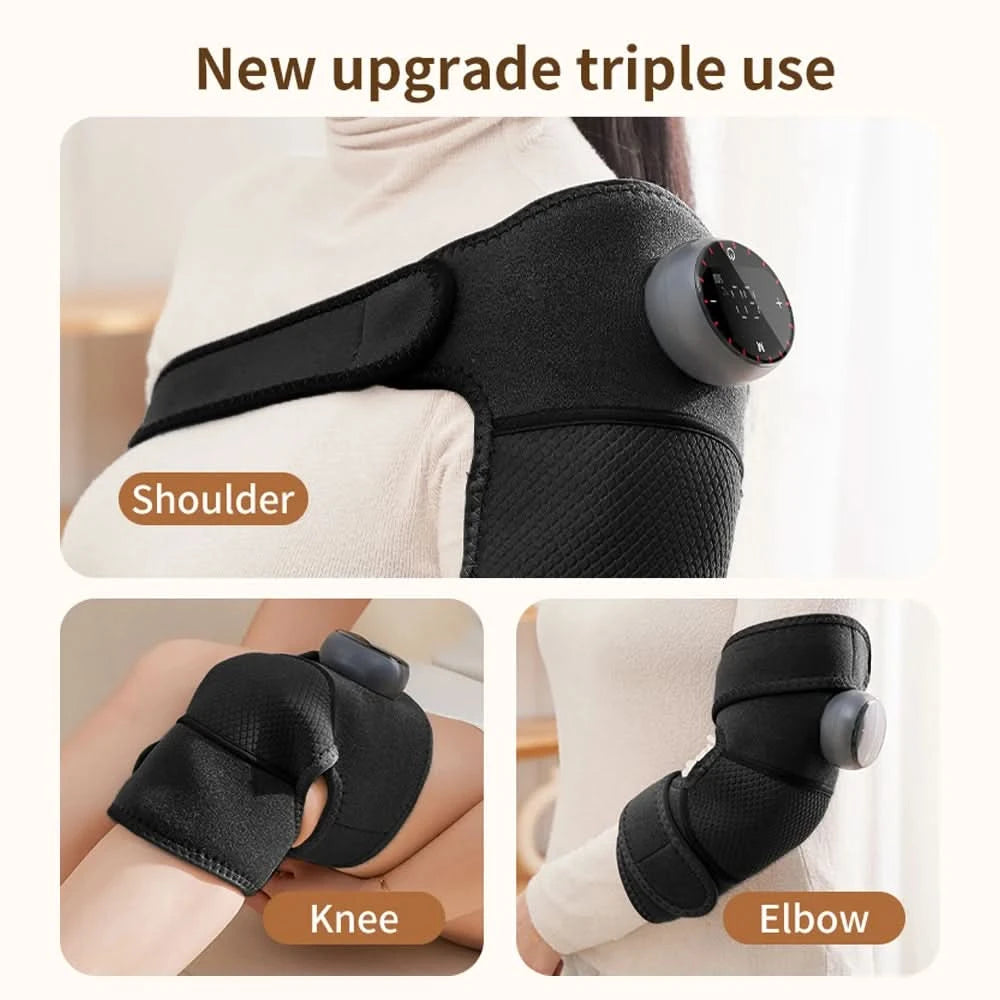 Heating Massage Knee Pad Shoulder Elbow Smart Vibration Hot Compress Protemote Blood Circulation Muscle Relax Joint Massager - M & M Global