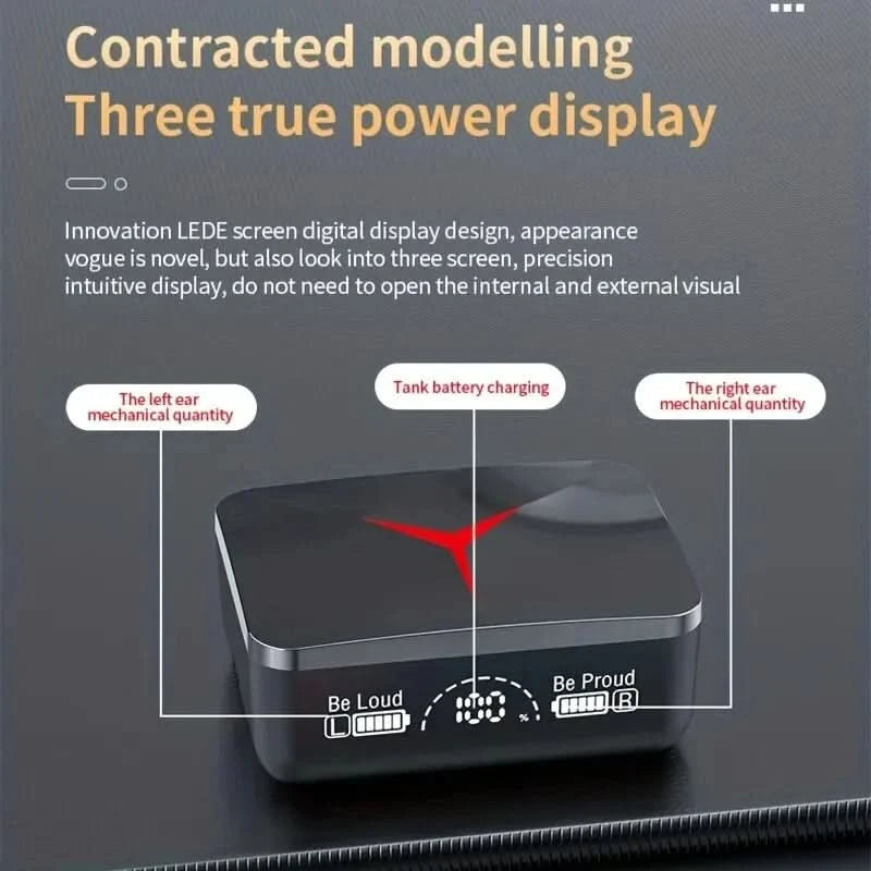 Original TWS M90 Wireless Headphones Sliding Cover Gaming Earphone Bluetooth 5.3 Sport Earbuds Music Headsets For Iphone Xiaomi - M & M Global