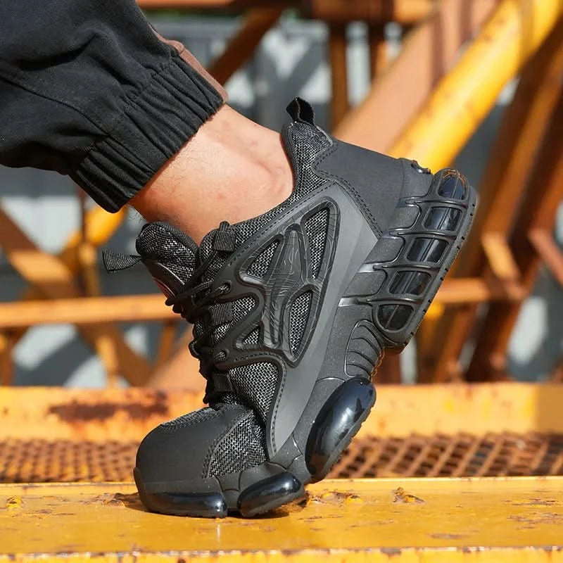 Protective Safety Shoes Men Anti-smash Anti-puncture Steel Toe Work Shoes Breathable Security Industrial Shoes Men Safety Boots
