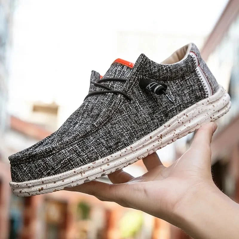 Men Canvas Shoes Lightweight Loafers Breathable Men Casual Shoes Male Vulcanized Shoe Driving Shoes Plus Size 48 Slip on Flats - M & M Global