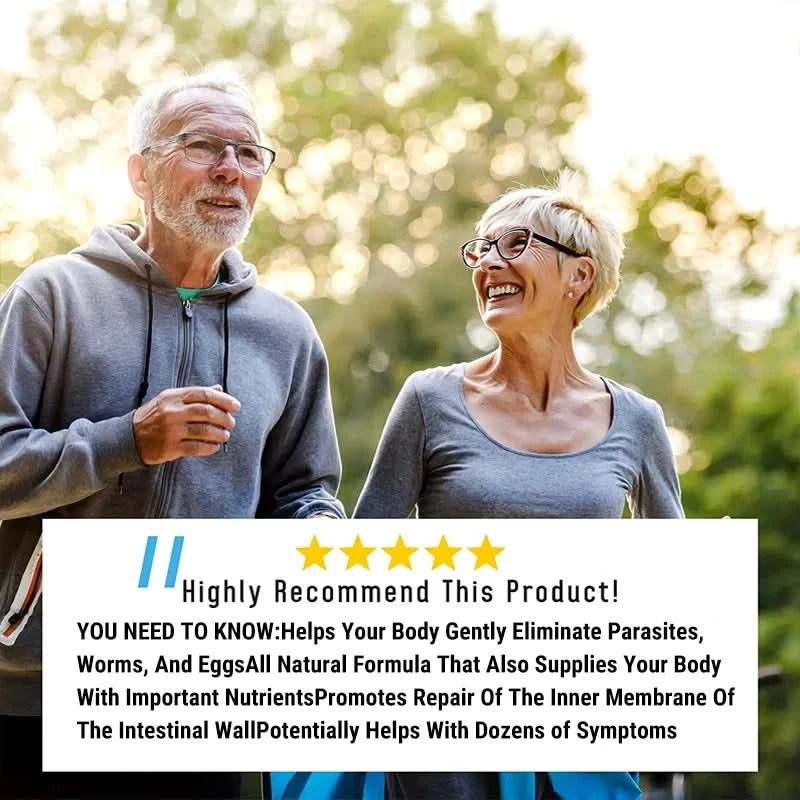 Parasite Cleanse Gut Detox Complex Supports Gut Cleansing - Removes Parasites From The Body and Helps with Immune Health - M & M Global