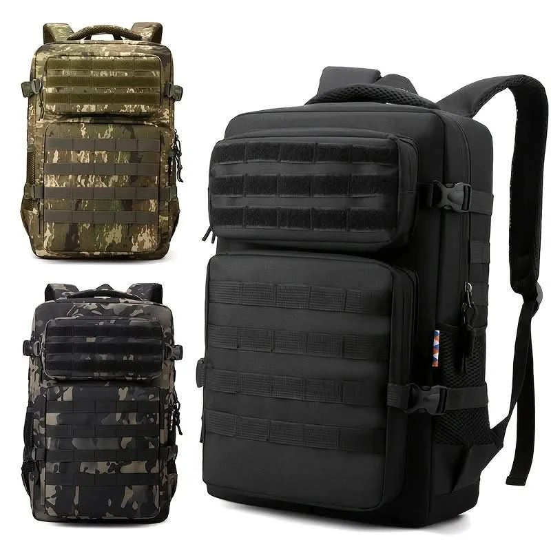 Tactical Backpacks Men's Camouflage Backpack, Hiking And Camping Backpack, LargeCapacity Multi-layer Outdoor Sports Backpack - M & M Global
