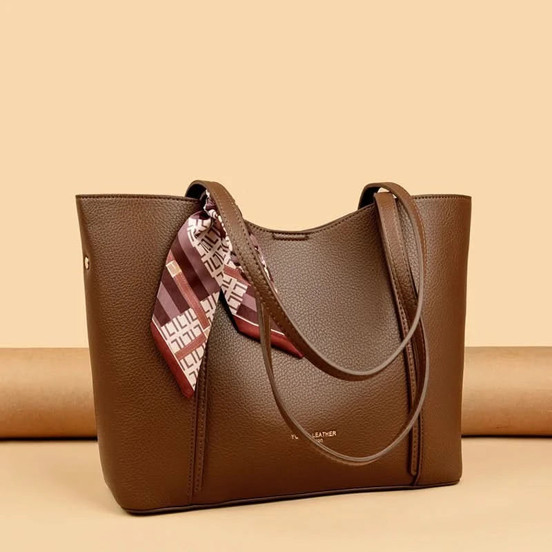 Genuine Brand Women Tote Bag High Quality Soft Leather Large Ladies Shoulder Crossbody Bag Luxury Female Shopping Handbag A Main - M & M Global