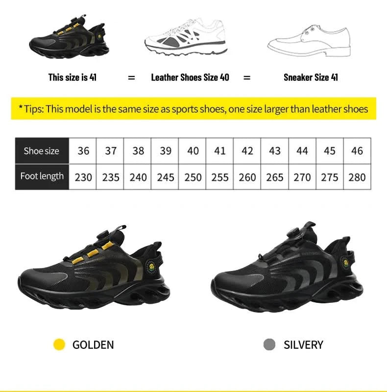Lace-free, breathable, lightweight and comfortable anti-smashing and anti-puncture safety shoes