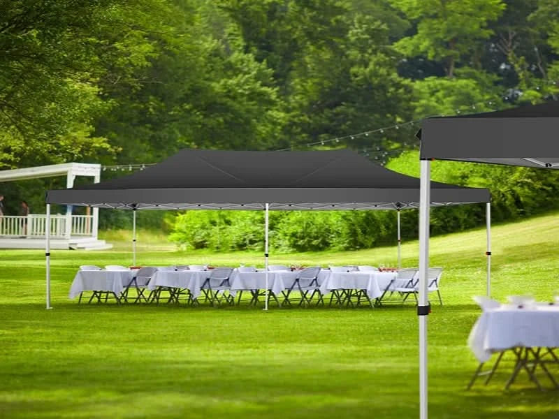 10x20 Pop Up Canopy Tent with 6 Sidewalls, Wedding Party Tent Outdoor Canopy UV50+ Waterproof Canopy Tent Outdoor Gazebo