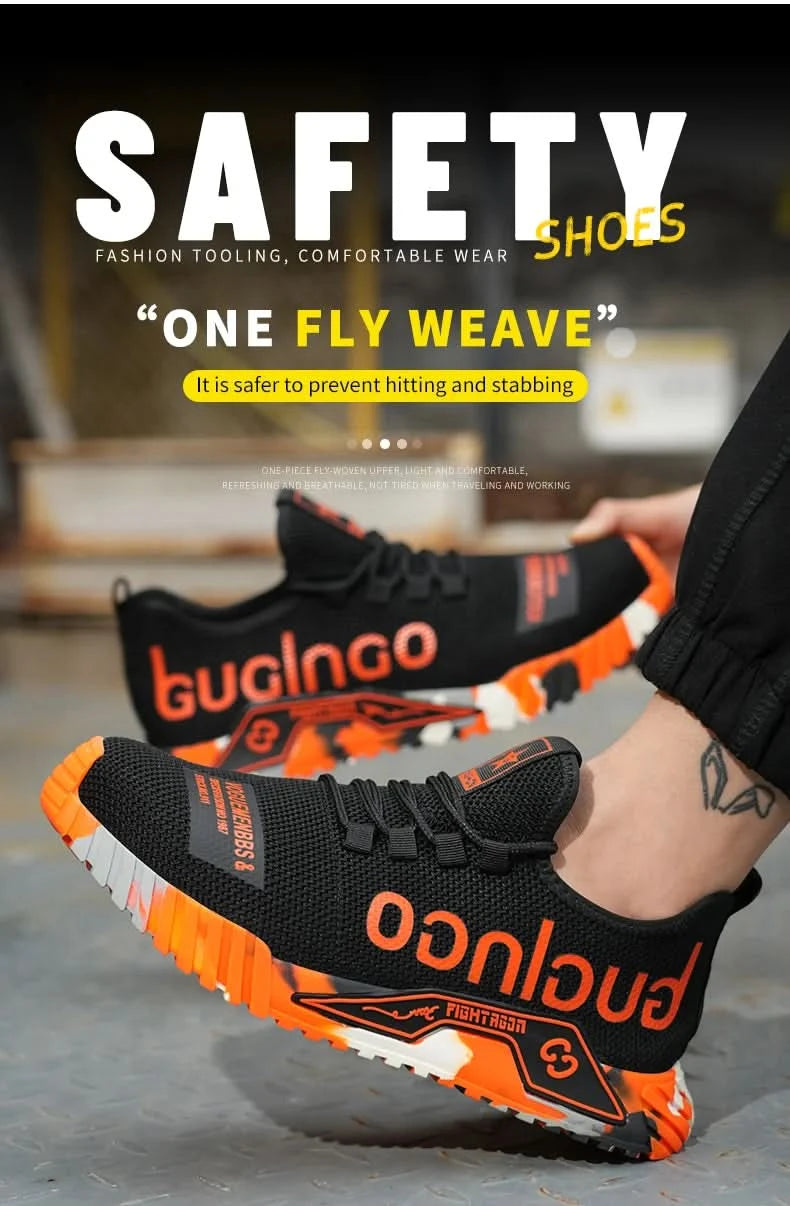 Soft-soled comfortable anti-smash and anti-puncture safety shoes