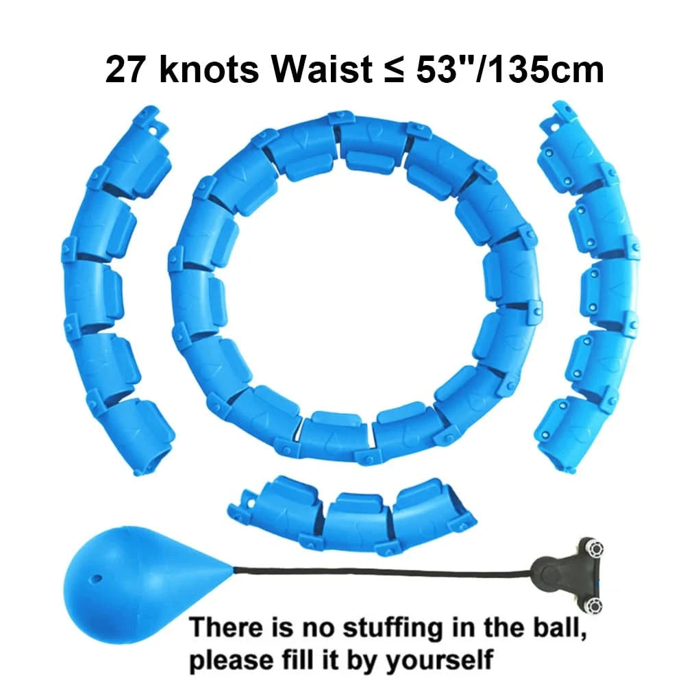 21/24/27/30 Knots Sport Fitness Hoops Abdominal Thin Waist Exercise Massage Hoop Fitness Equipment Gym Home Training Weight Loss - M & M Global