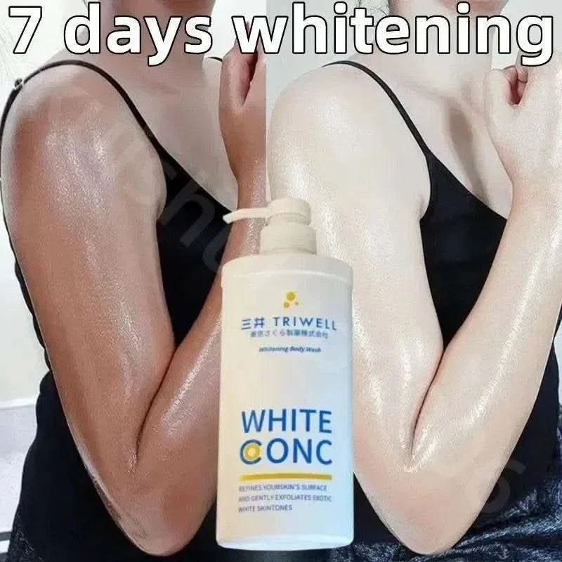 550ml Deep Cleansing Whitening Body Wash Shower Gel Removing Dirt Dead Skin Oil Control Even Skin Tone To Lighten Pigmentation - M & M Global