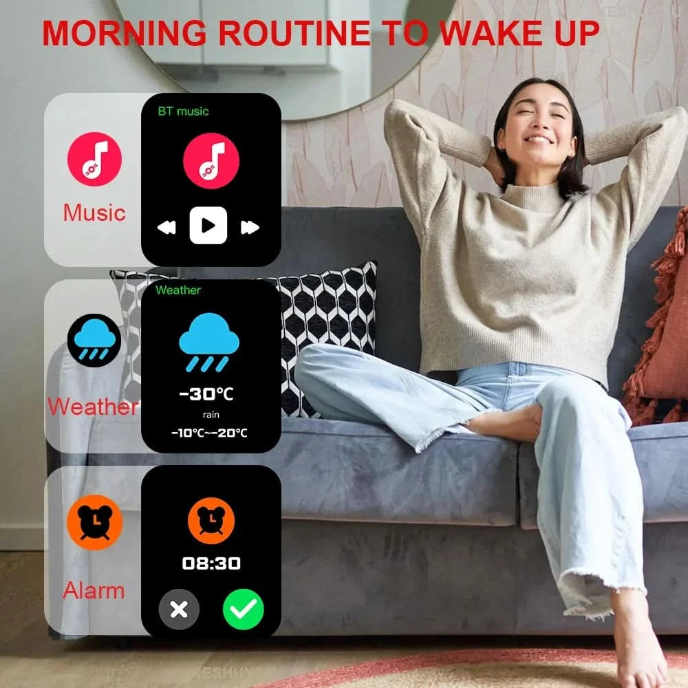 KESHUYOU New Smart Watch H9 Pro MAX 2.01-inch HD Display Bluetooth Call Message Alert Sports Mode Smartwatch For Men Women - M & M Global
