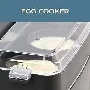78500 Breakfast Station, 2-Slice Toaster with Removable Meat and Vegetable Warming Tray and Egg Cooker/Poacher, Black - M & M Global