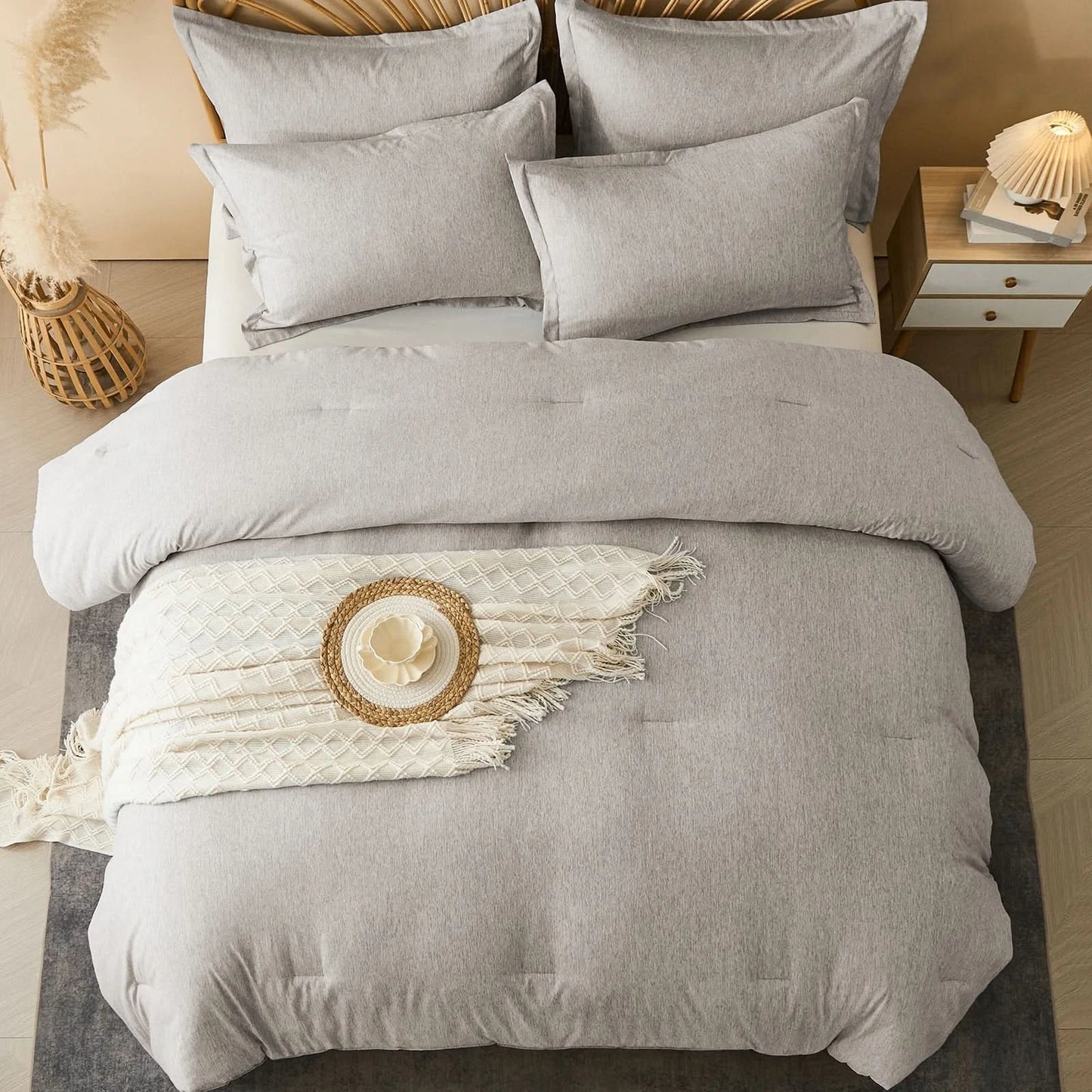 Comforter Sets - 2/3 Pieces in a Bag, Bedding Sets with Comforters, Pillowsham, Room Decro , Cationic Dyeing Process