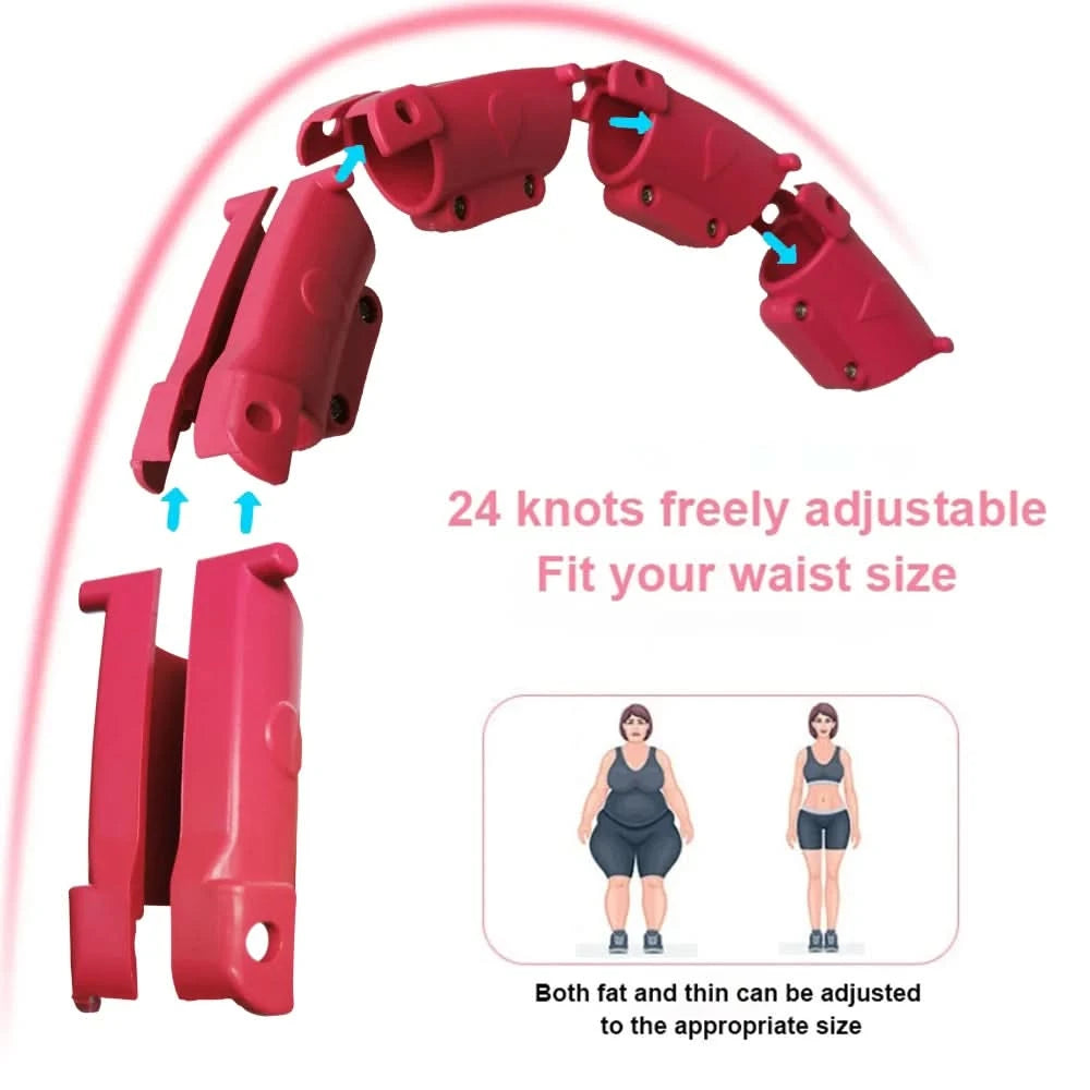 21/24/27/30 Knots Sport Fitness Hoops Abdominal Thin Waist Exercise Massage Hoop Fitness Equipment Gym Home Training Weight Loss - M & M Global