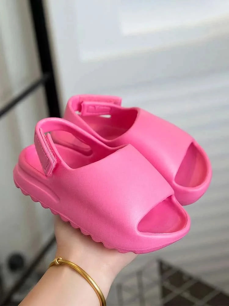 Fashionable and minimalist children's sandals with EVA soft sole suitable for boys and girls beach shoes and river tracing shoes - M & M Global