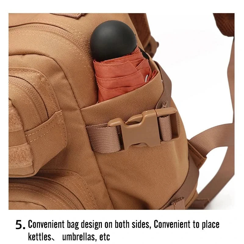 New Camping Hiking Backpack Tactical Molle 900D Men&Women School Bag Outdoor Gym Ruckdack Shoulder Pack with Dual Cup Holder - M & M Global