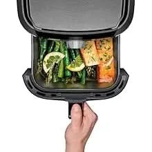 Air Fryer Healthy Cooking, 4.5 Qt,User Friendly and Dual Control Temperature, Nonstick Stainless Steel, Dishwasher Safe Basket, - M & M Global