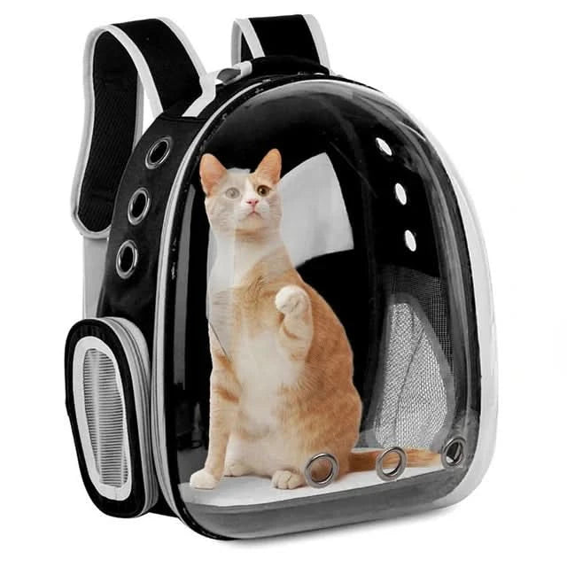 Pet Cat Carrying Bag Space Pet Backpacks Breathable Portable Transparent Backpack Puppy Dog Transport Carrier Space Capsule Bags - M & M Global