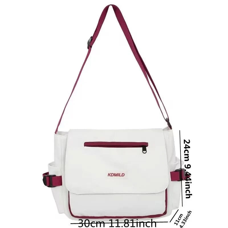 Women's Bag Korean Style Female Messenger Bags College Large Capacity Versatile Shoulder Bag Student School Bags Bolsos Sac - M & M Global