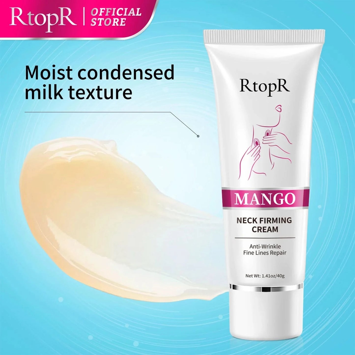 RtopR Neck Firming Wrinkle Remover Cream Rejuvenation Firming Skin Whitening Moisturizing Shape Beauty Neck Skin Care Products - M & M Global