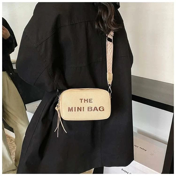 2025 New Small Square Bag Fashion Letter Pattern Chic Hobo Bag Trend PU Women Shoulder Bag Adjustable Strap Satchel Designer Bag - M & M Global