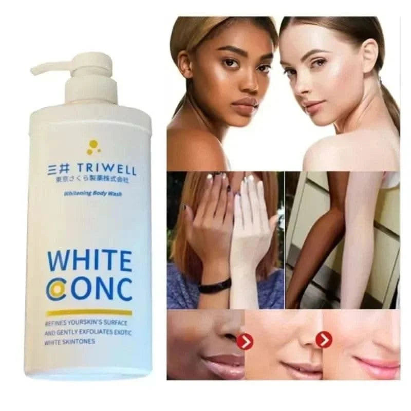 550ml Deep Cleansing Whitening Body Wash Shower Gel Removing Dirt Dead Skin Oil Control Even Skin Tone To Lighten Pigmentation - M & M Global