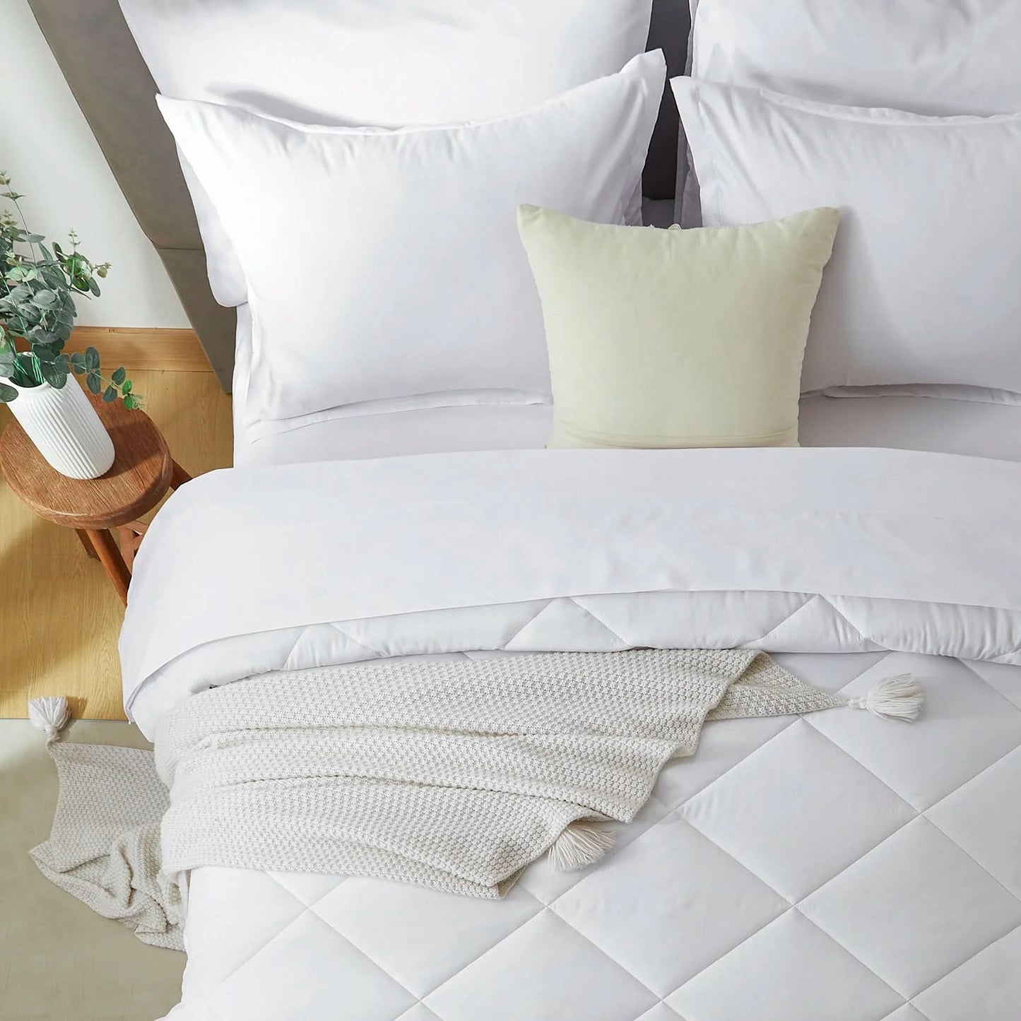 5/7-Piece Comforter Set – Bed in a Bag Bedding Set with Comforter, Sheets, Pillowcases & Pillow Shams – Soft All-Season Bed Set