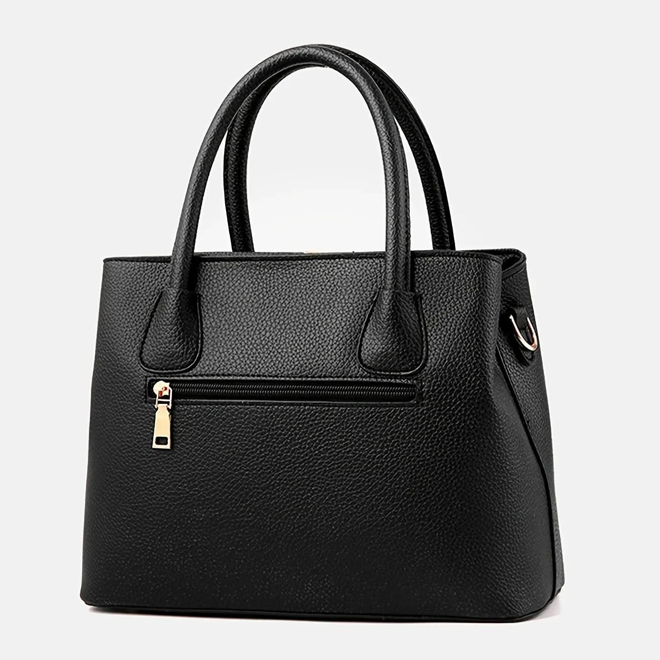 2024 new European and American foreign trade women bag lychee pattern fashion handbag shoulder bag oblique span bag - M & M Global