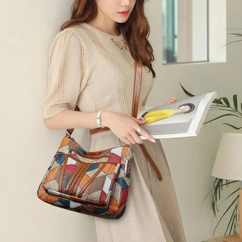 Women's Elegant Vintage Crossbody Bag Trendy HandBag Fashion Multi-pockets Shoulder Bag All-match Retro Crossbody Bag for Daily - M & M Global