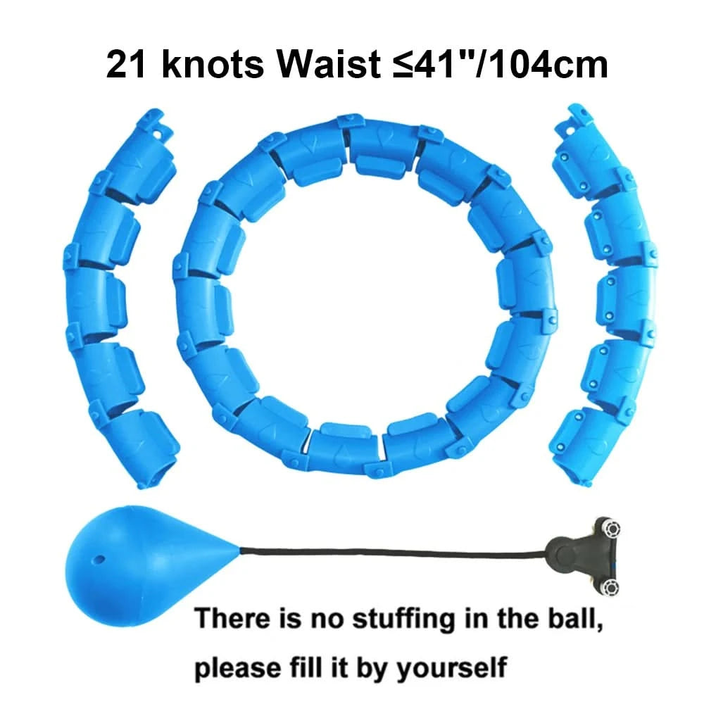 21/24/27/30 Knots Sport Fitness Hoops Abdominal Thin Waist Exercise Massage Hoop Fitness Equipment Gym Home Training Weight Loss - M & M Global