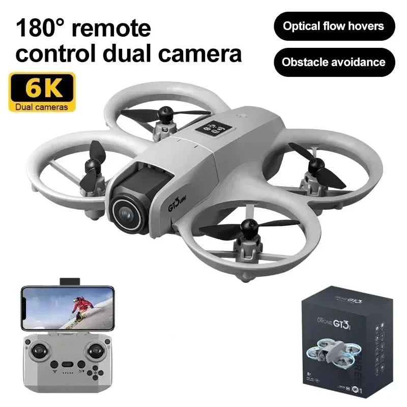 GT3 Drones Mini 8K HD Dual Camera Intelligent Obstacle Avoidances Aerial Photography Flyer Optical Flow Positioning Beginner UAV - M & M Global