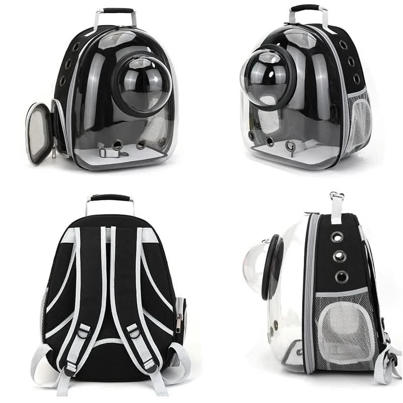 Pet Cat Carrying Bag Space Pet Backpacks Breathable Portable Transparent Backpack Puppy Dog Transport Carrier Space Capsule Bags - M & M Global