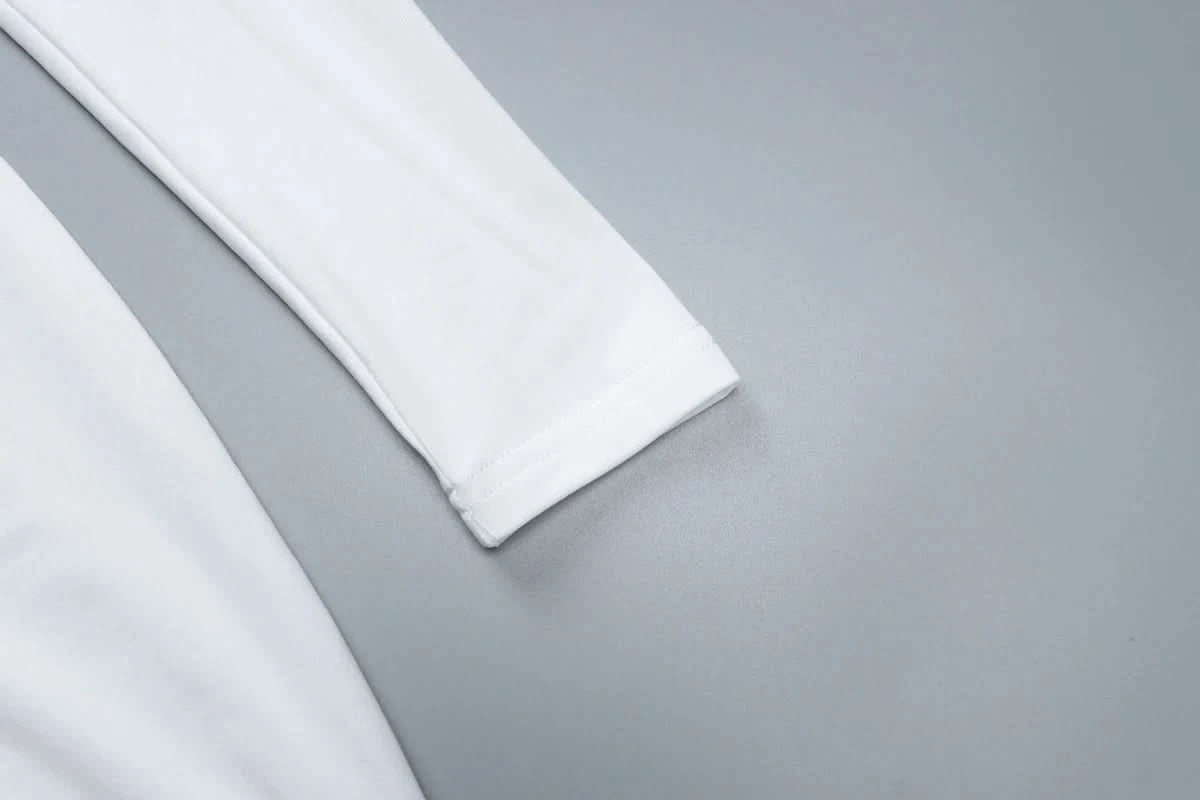 Hawthaw Women 2024 Spring Autumn Sexy Long Sleeve Party Club Hollow Out Bodycon White Long Dress Wholesale Items For Business - M & M Global