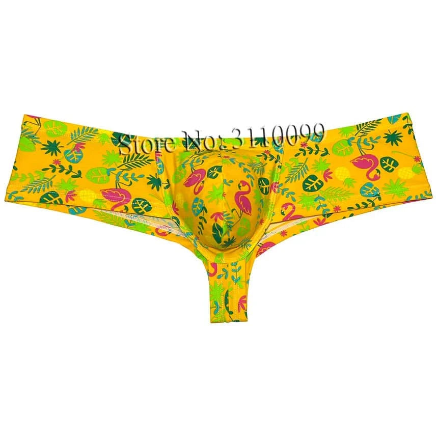 Men's Mini Cheek Boxers Half Hip Brazilain Bikini Swim Briefs Boy Underwear - M & M Global