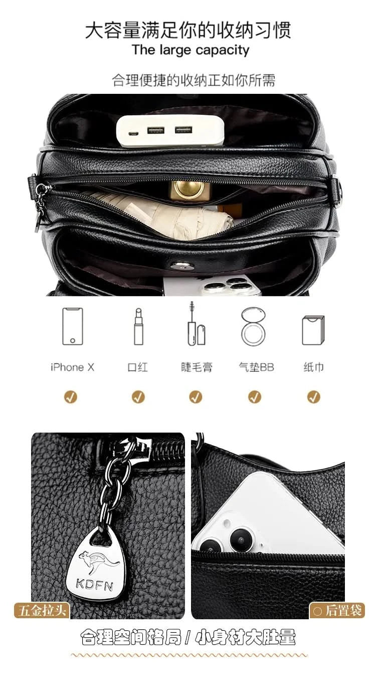 Women'S Bag 2025 New Designer Mid Year Lady Mom Crossbody Large High-Capacity Handbag - M & M Global