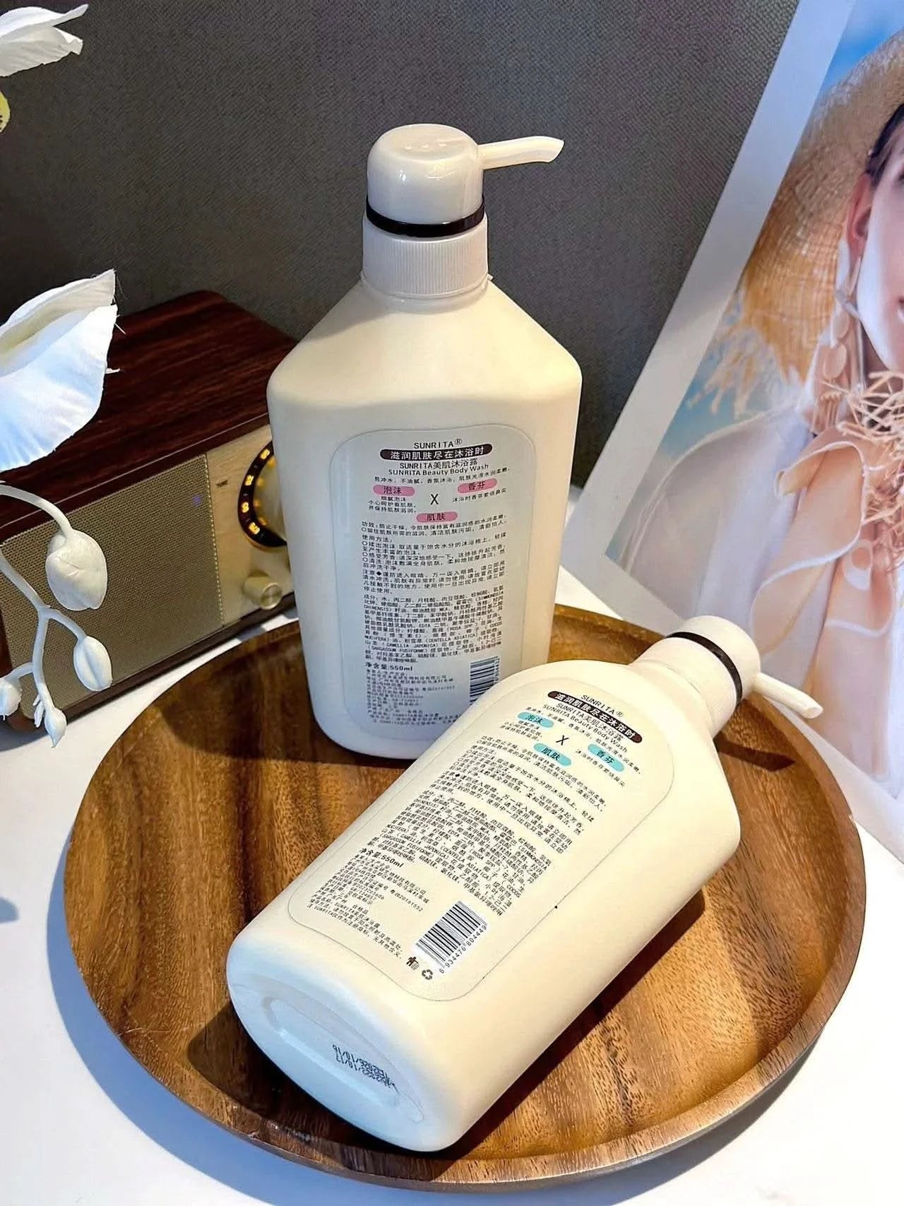 550ml Deep Cleansing Whitening Body Wash Shower Gel Removing Dirt Dead Skin Oil Control Even Skin Tone To Lighten Pigmentation - M & M Global
