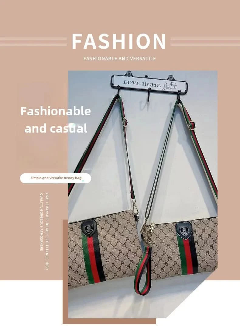 New men's and women's universal casual crossbody bag Fashion printed one-shoulder hand bag all-matching commuter bag - M & M Global