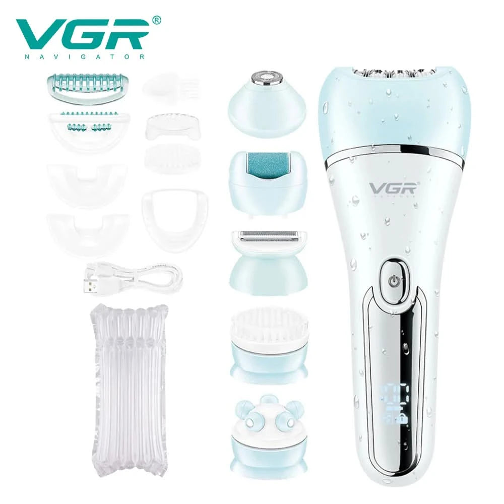VGR Hair Trimmer Professional Hair Removal Tool Electric Epilator Lady Shaver Waterproof Hair Remover Epilator for Women V-733 - M & M Global