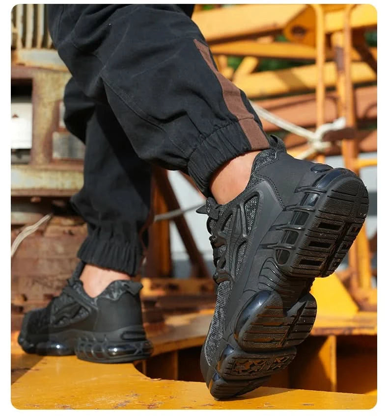 Protective Safety Shoes Men Anti-smash Anti-puncture Steel Toe Work Shoes Breathable Security Industrial Shoes Men Safety Boots