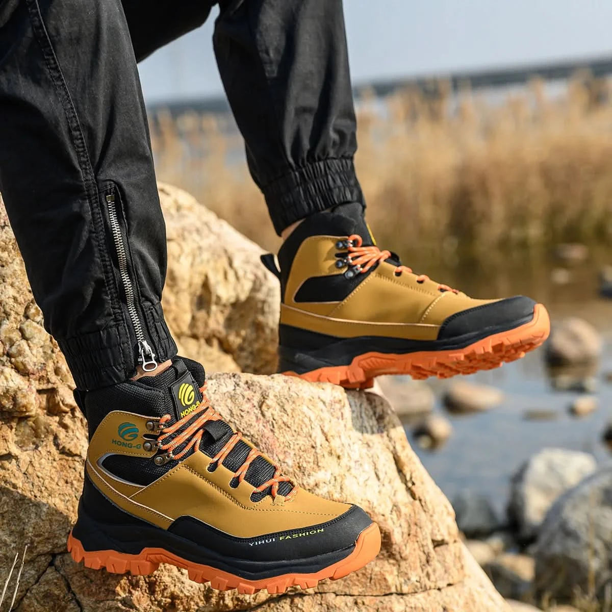 Safety Shoes Men Work Sneakers Indestructible Shoes Anti-smash Puncture-Proof Protective Shoes Steel Toe Construction Work Boots