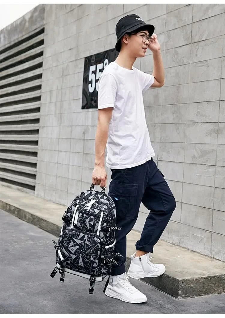 Messi C Ronaldo football bag star around high school students male and female large capacity backpack can be customized - M & M Global