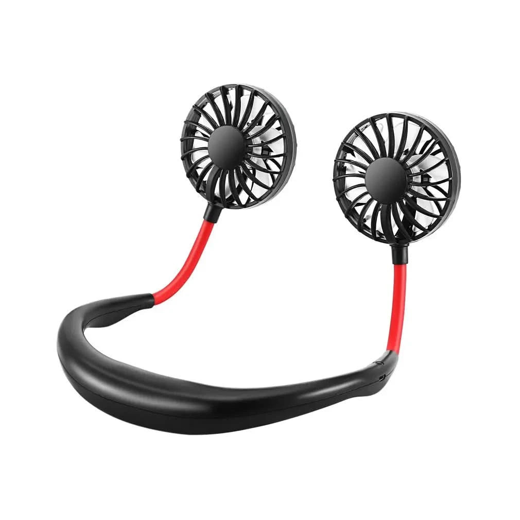 USB Charging Lazy Neck Fan Rechargeable Practical Wearable Sports Fan Convenient Outdoor Indoor Portable Fan - M & M Global