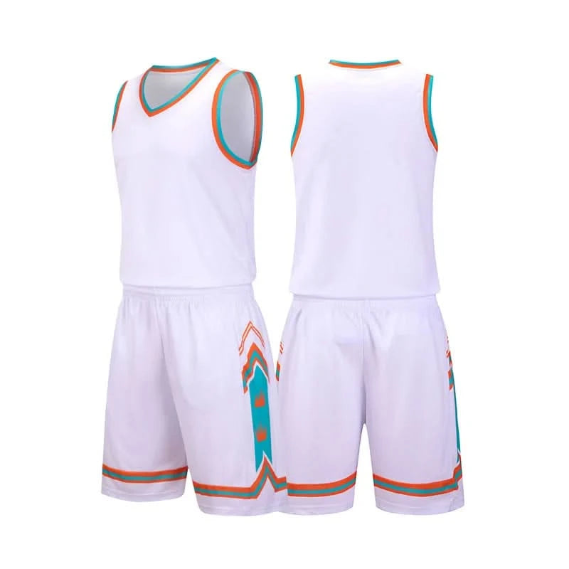 Kid Basketball Jersey Quick-drying Training Uniform Shirts Children Sportswear Kit Boys and Girls Tracksuit Sport Suit Clothes - M & M Global