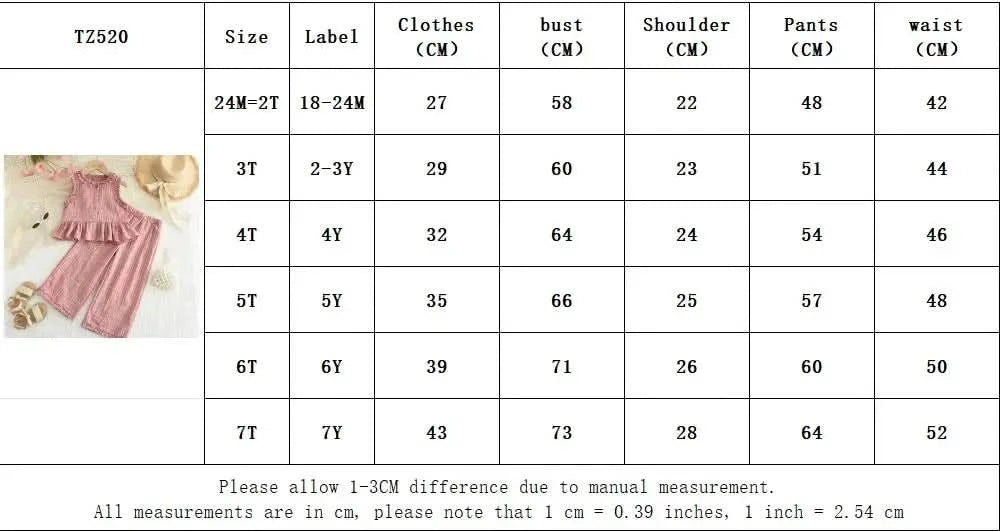 Bear Leader Children's Clothing Girls' Pink Clothing Summer Lace Contrasting Plaid Tank Top+Wide Leg Pants Two-piece Sets - M & M Global