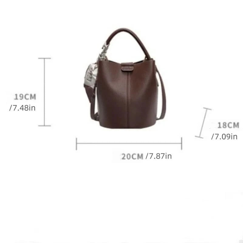 Senior Sense Retro Color Small Bag Women's New Crossbody Bag Super Fire Bucket Bag - M & M Global